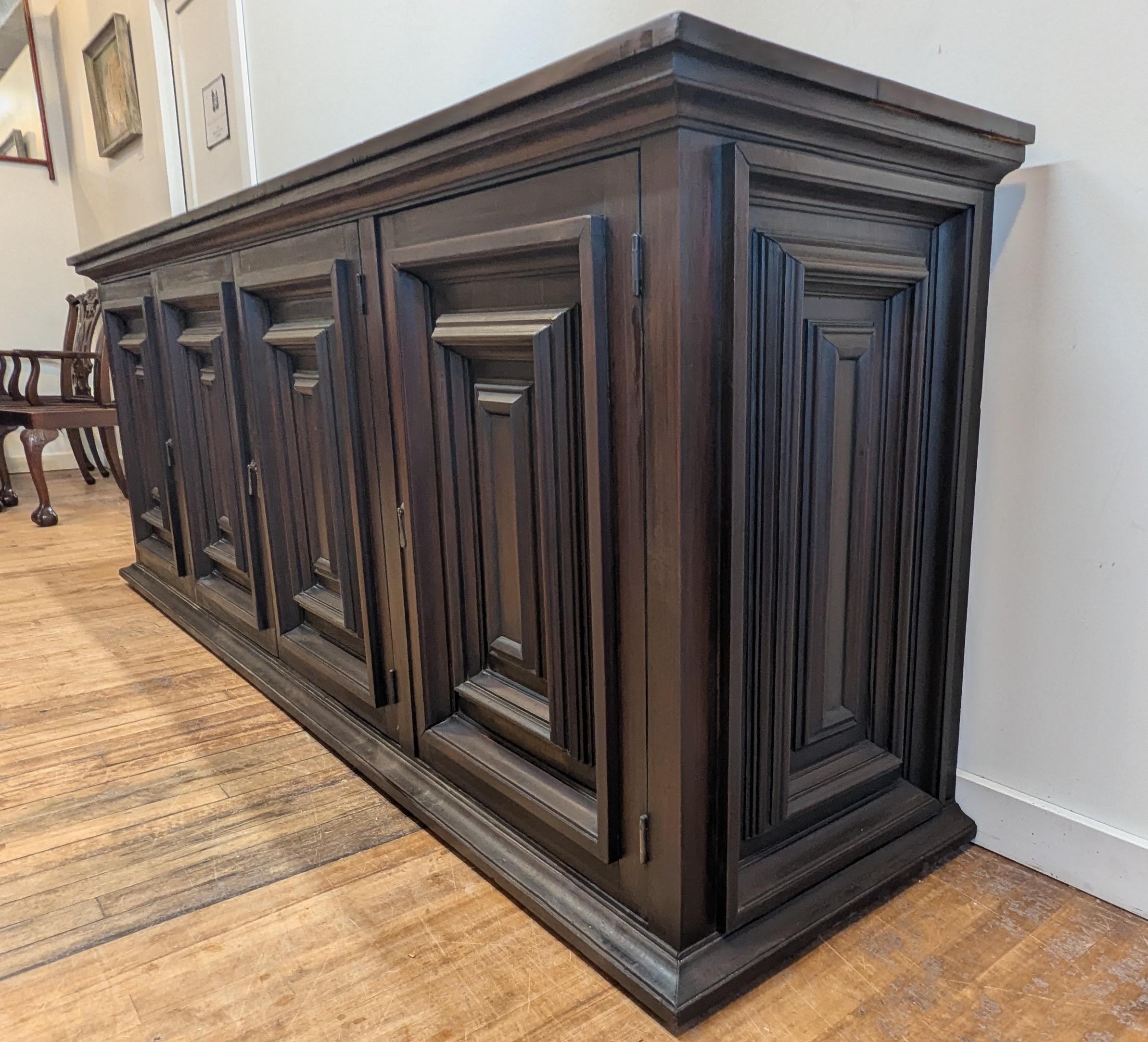 Credenza brutalista di metà secolo in vendita 3