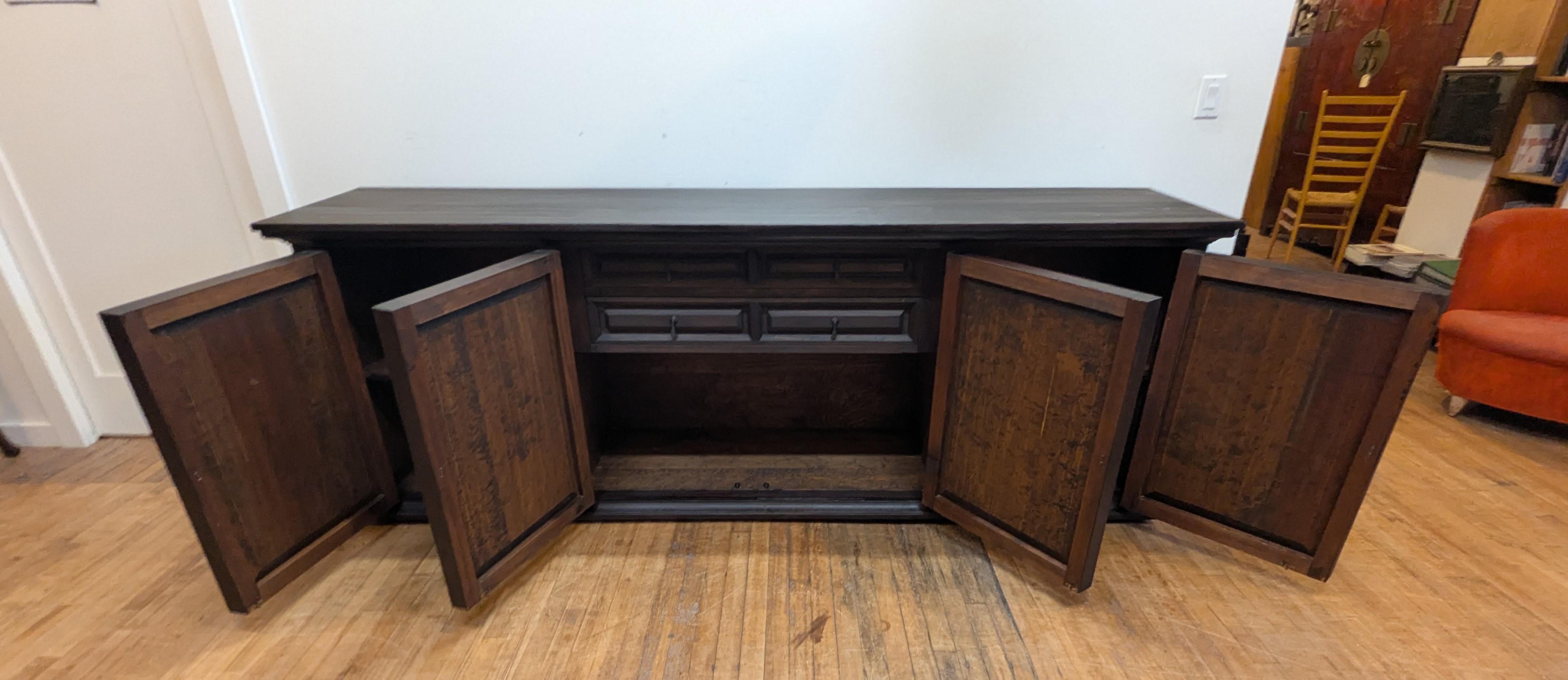 Americano Credenza brutalista di metà secolo in vendita
