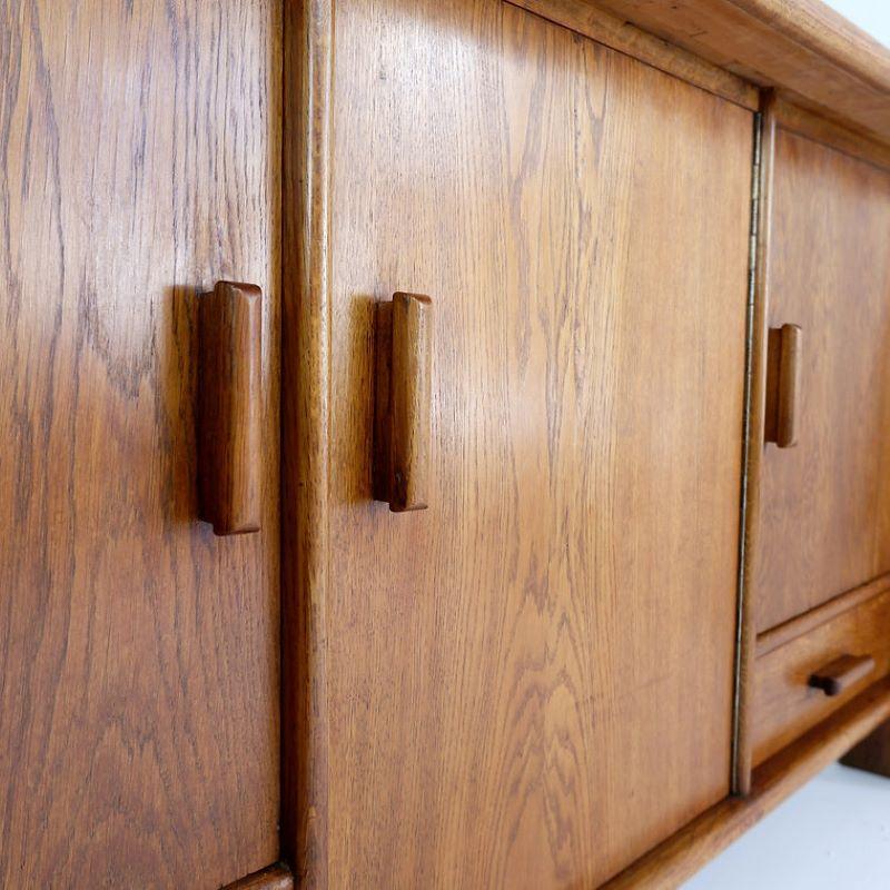 Mid-Century Brutalist Sideboard From The 60s For Sale 9