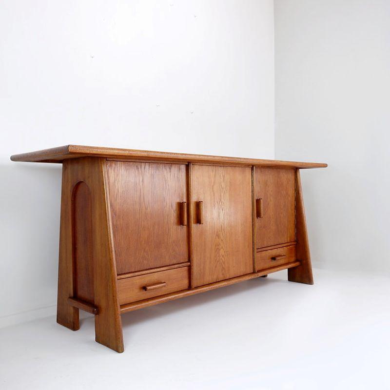 Mid-Century Modern Mid-Century Brutalist Sideboard From The 60s For Sale