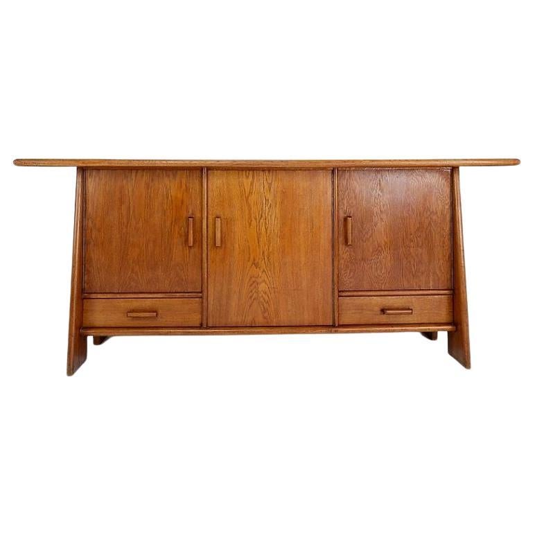 Mid-Century Brutalist Sideboard From The 60s For Sale