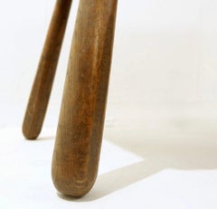 Mid-century Brutalist solid wood coffee table - 1960s