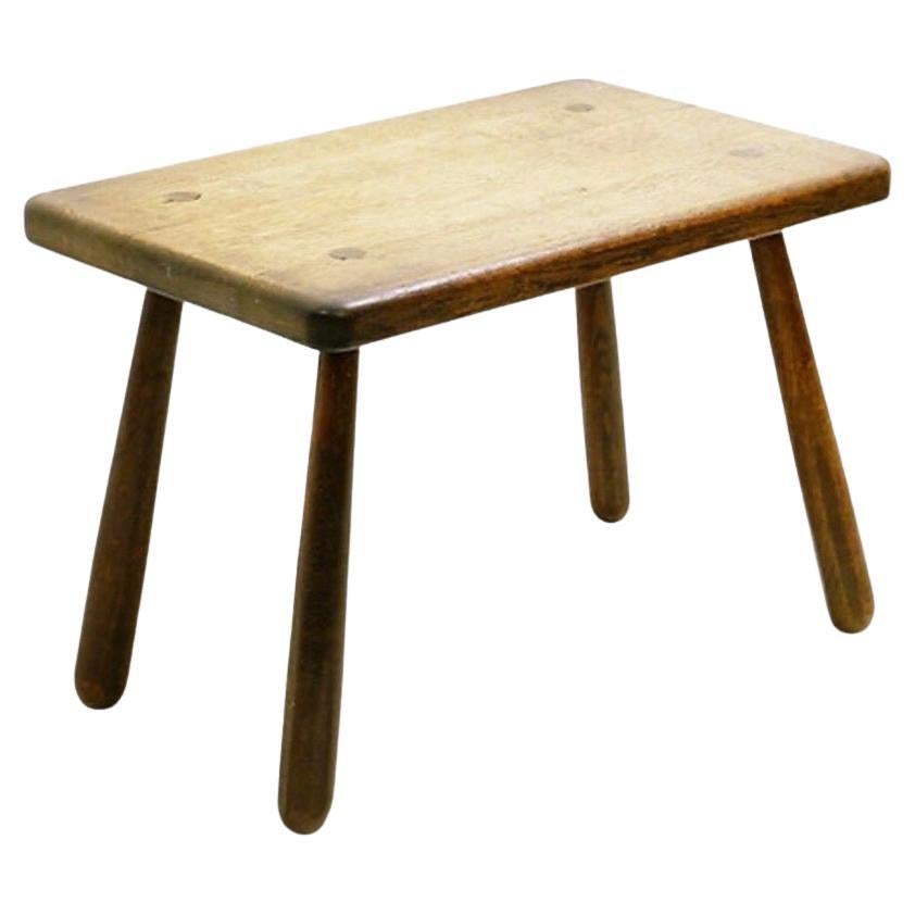Mid-century Brutalist solid wood coffee table - 1960s