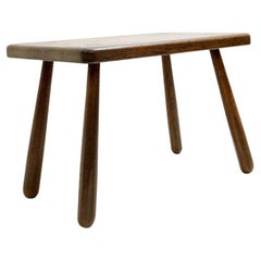 Mid-Century Brutalist Solid Wood Coffee Table, 1960s