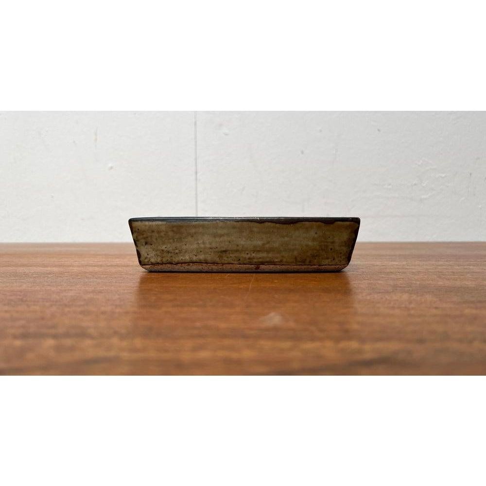 Mid-Century Brutalist Stoneware Bowl by Jorgen Mogensen for Royal Copenhagen For Sale 3