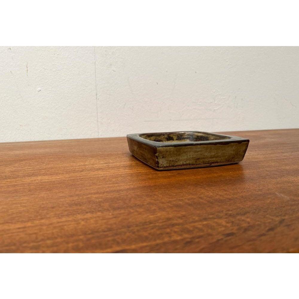 Earthenware Mid-Century Brutalist Stoneware Bowl by Jorgen Mogensen for Royal Copenhagen For Sale