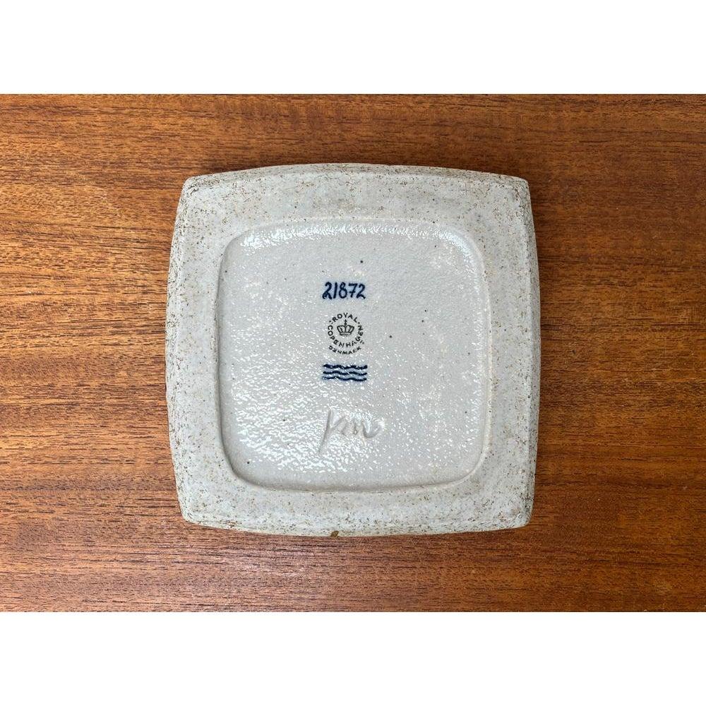 Mid-Century Brutalist Stoneware Bowl by Jorgen Mogensen for Royal Copenhagen For Sale 1