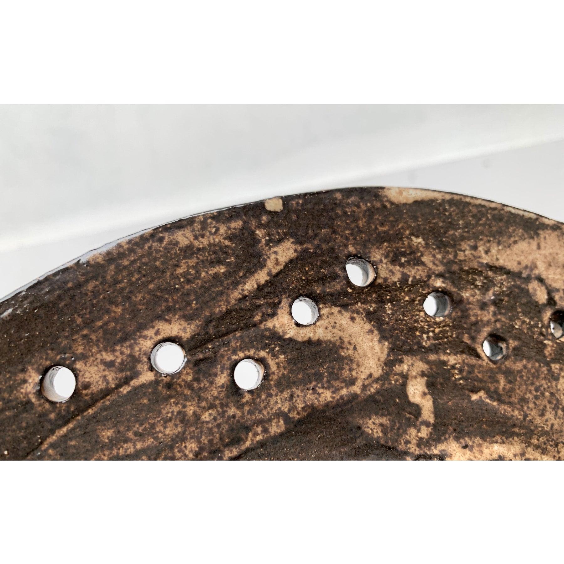 Assiette à gâteaux en poterie Studio Brutalist du milieu du siècle, années 1960 en vente 3