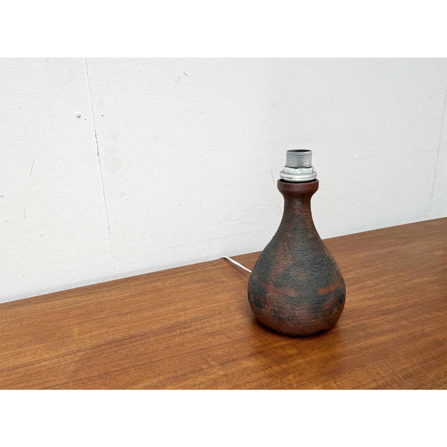 Mid-Century Brutalist Studio Pottery Table Lamp by Gerhard Liebenthron, 1960s For Sale 5