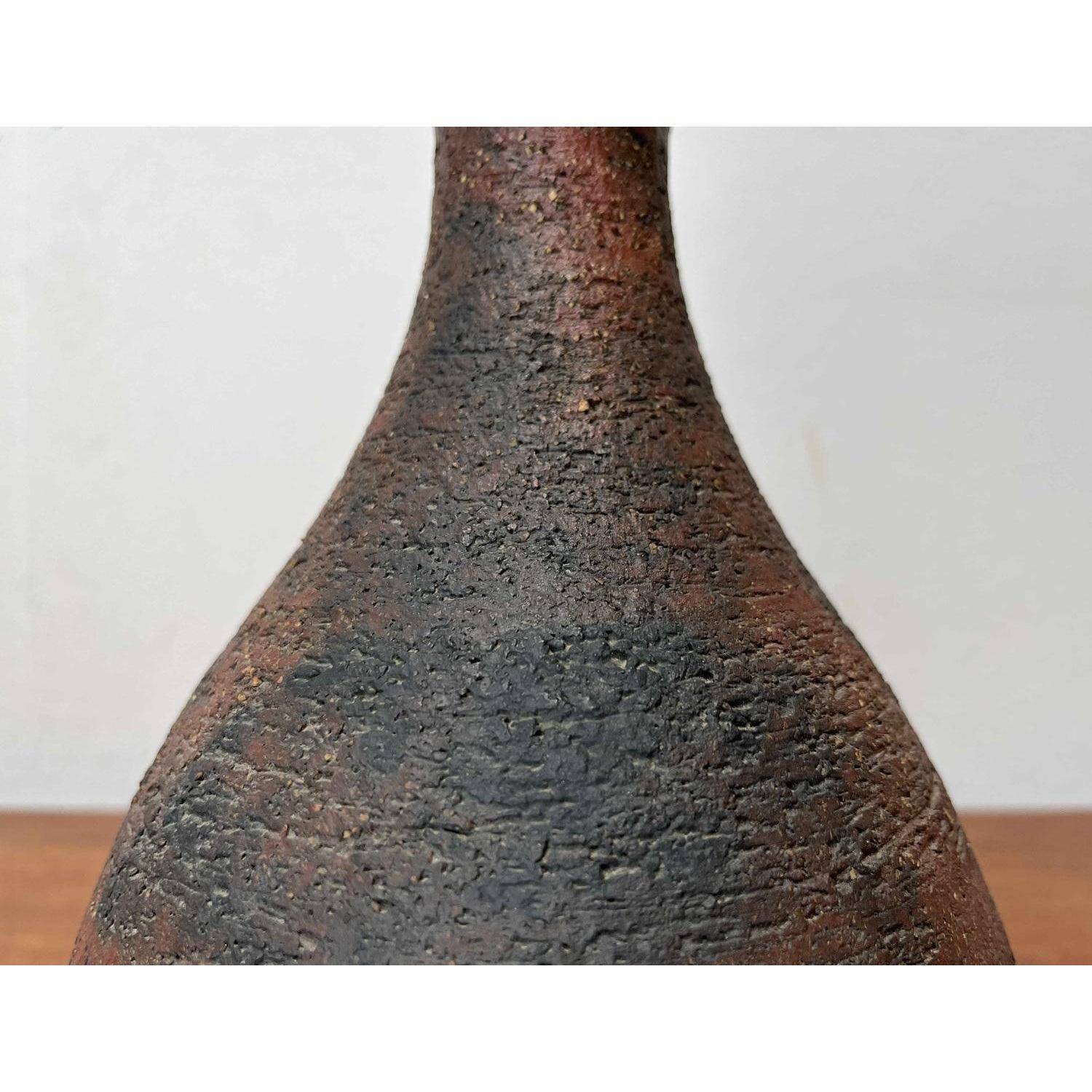 Mid-Century Brutalist German Studio Pottery Table Lamp by Gerhard Liebenthron, 1960s, in Very Good conditions. Designed 1960 to 1969 This piece is attributed to the mentioned designer/maker. It has no attribution mark and no official proof of