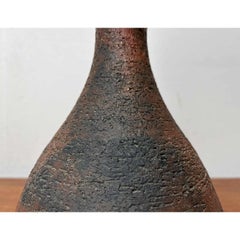 Lámpara de sobremesa Brutalista de mediados de siglo Studio Pottery de Gerhard Liebenthron, años 60