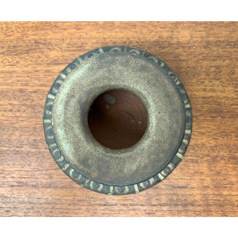 Mid-Century Brutalist Studio Pottery Vase by Johannes Lessmann, Essen, 1950s In Excellent Condition For Sale In Hamburg, DE