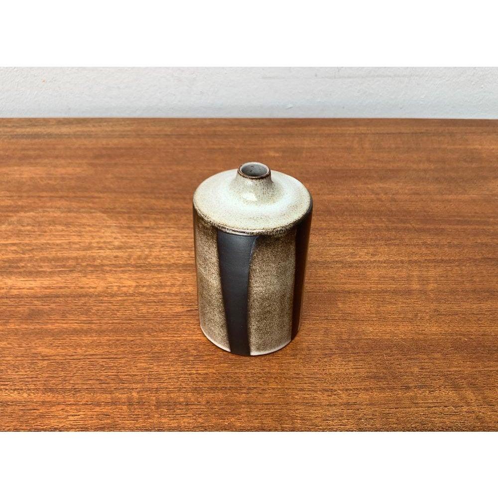German Mid-Century Brutalist Studio Pottery Vase by Johannes Lessmann, Essen, 1960s For Sale