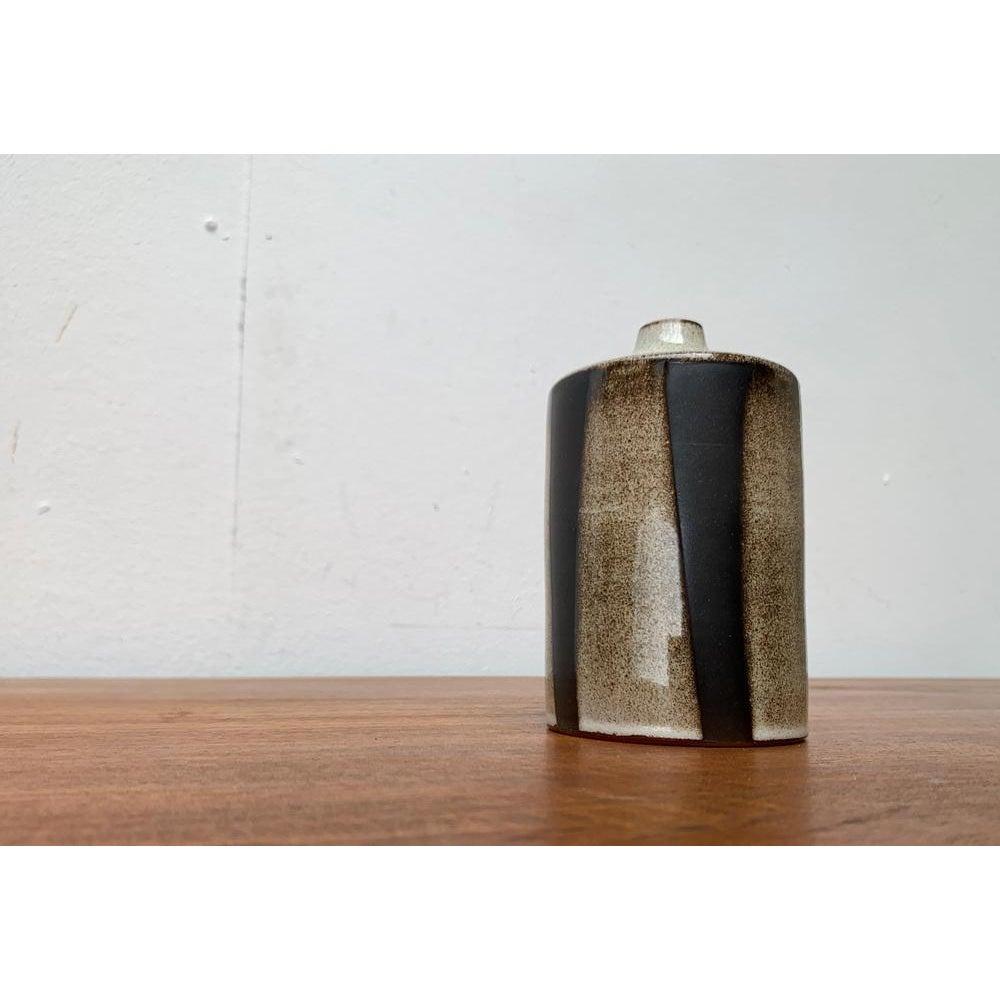 Ceramic Mid-Century Brutalist Studio Pottery Vase by Johannes Lessmann, Essen, 1960s For Sale