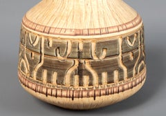 Mid Century Brutalist Studio Pottery Vase, Germany C.1970