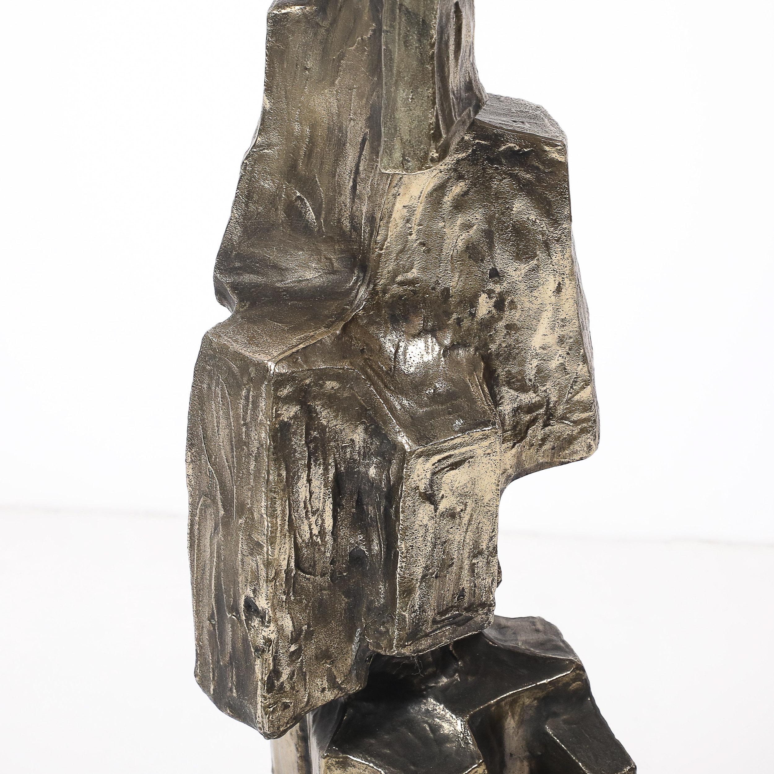Mid-Century Brutalist Table Lamp by Maurizio Tempestini for Laurel Lamp Co. For Sale 6