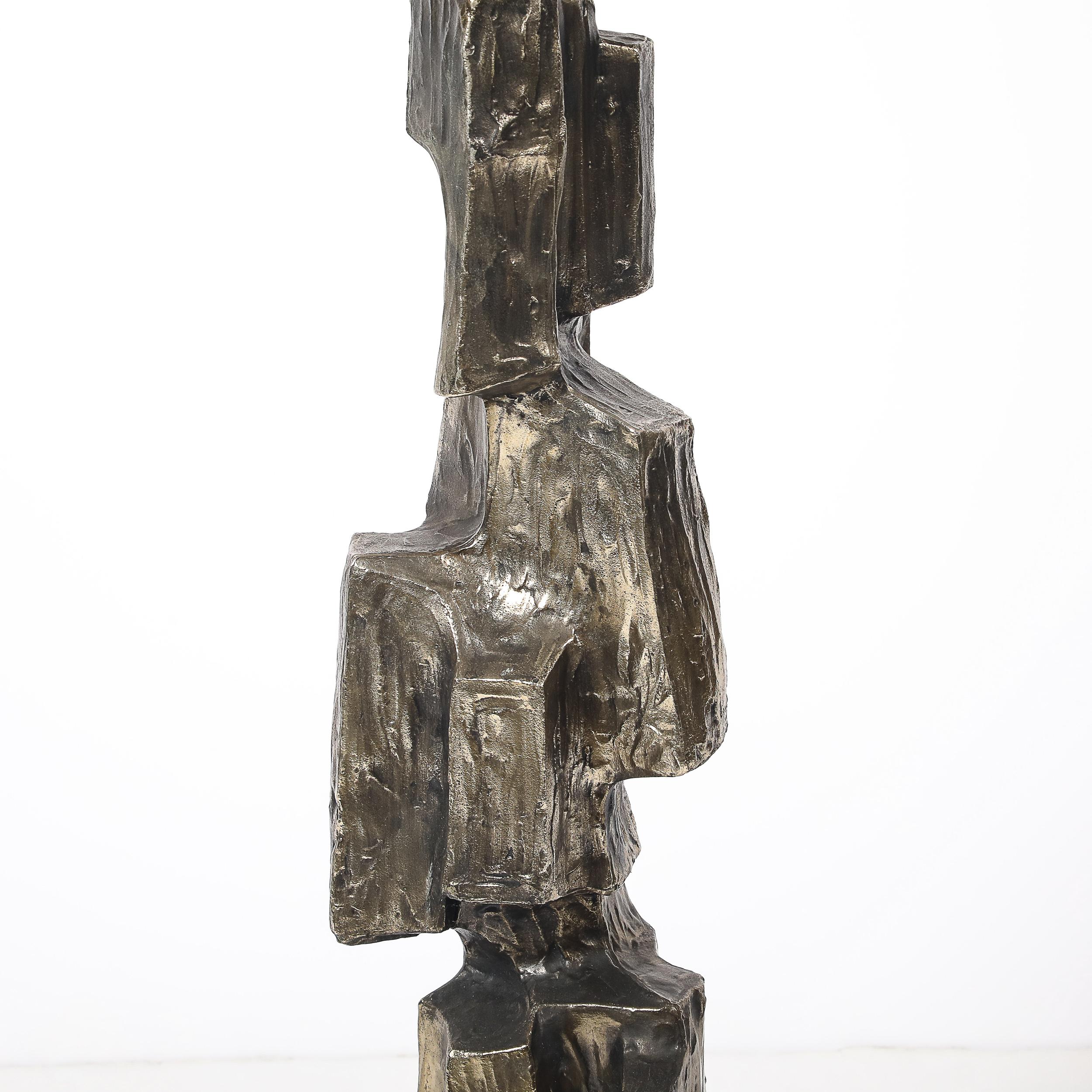 Mid-Century Brutalist Table Lamp by Maurizio Tempestini for Laurel Lamp Co. For Sale 8