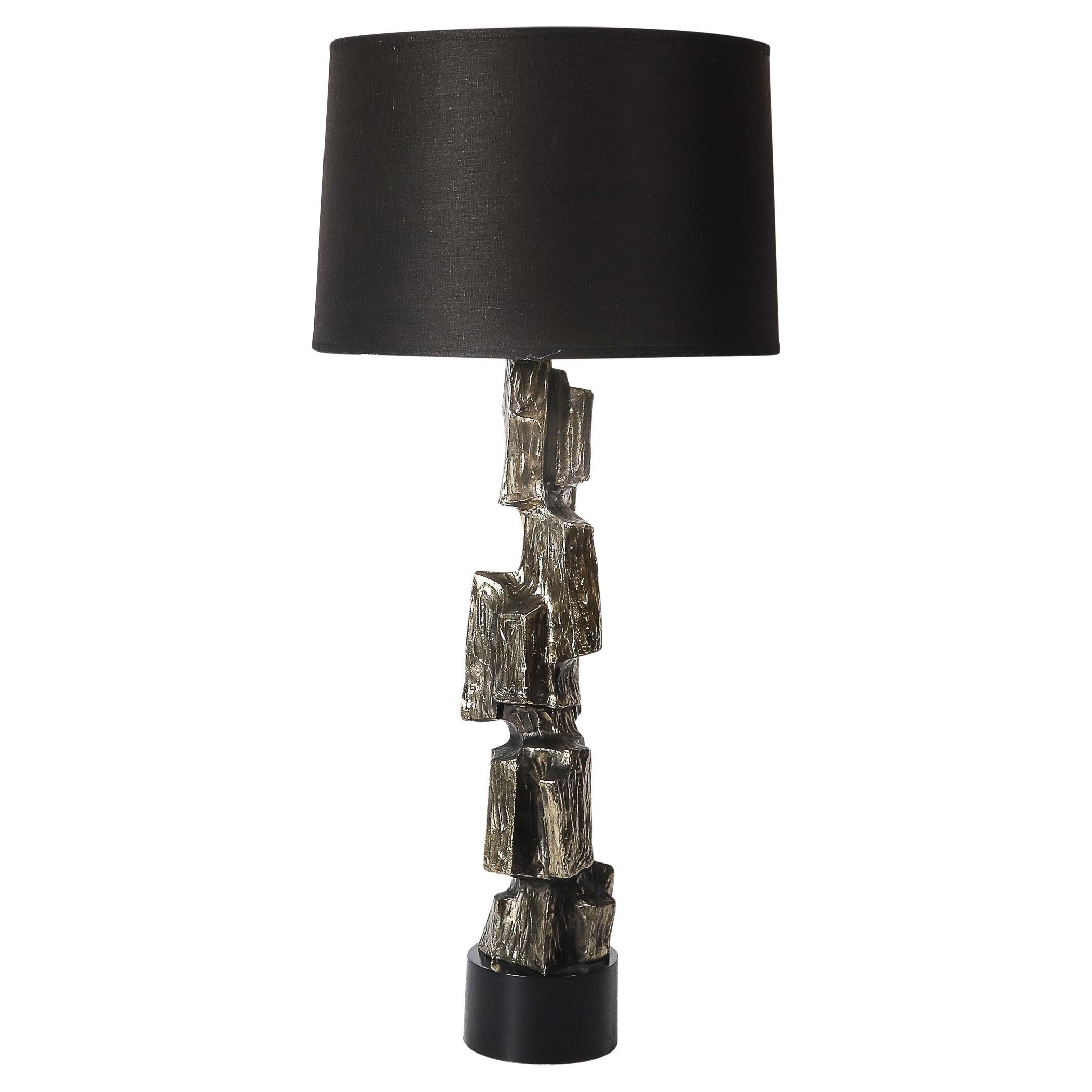 Mid-Century Brutalist Table Lamp by Maurizio Tempestini for Laurel Lamp Co.