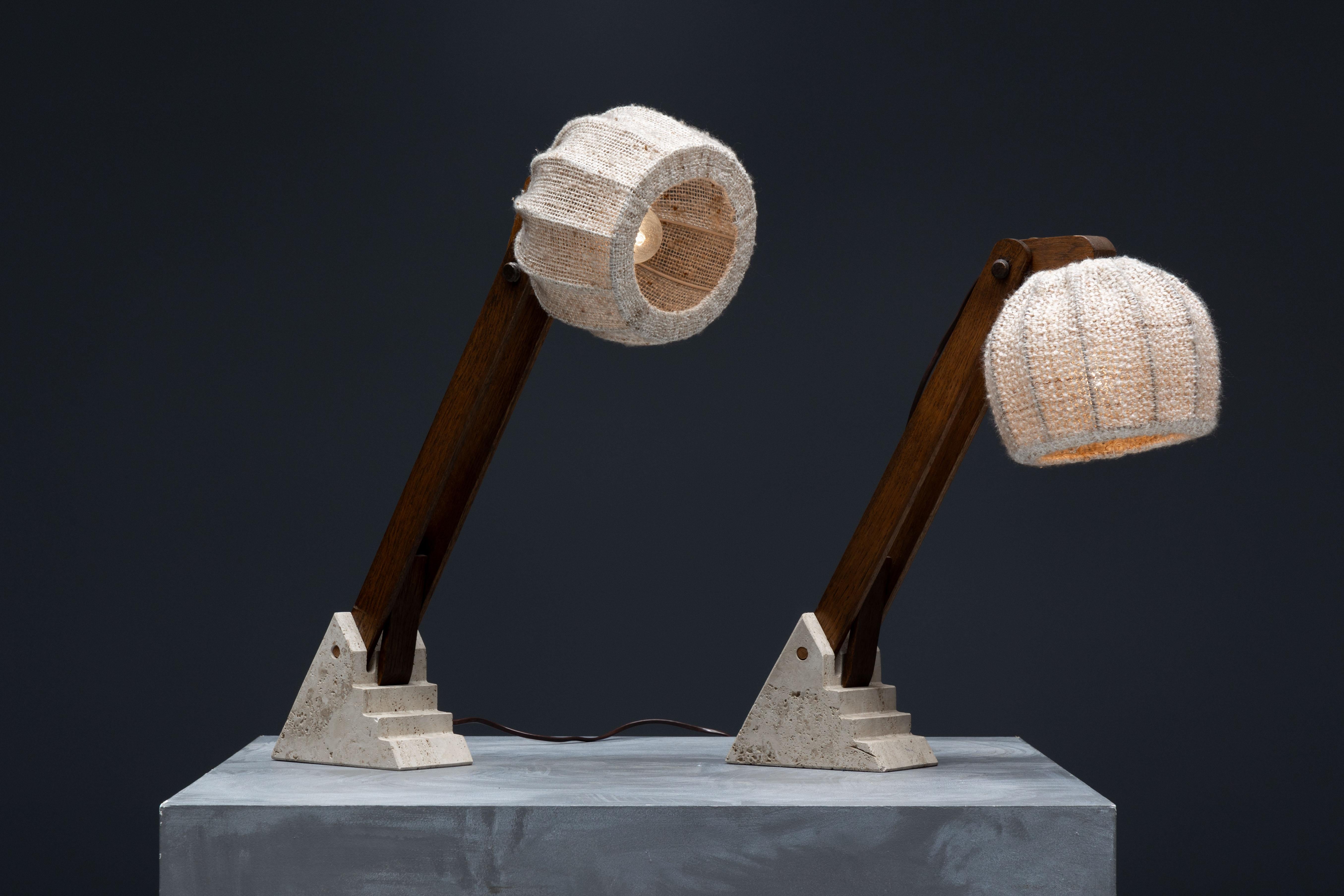 Mid-Century Brutalist Table Lamps, France, 1960s For Sale 7