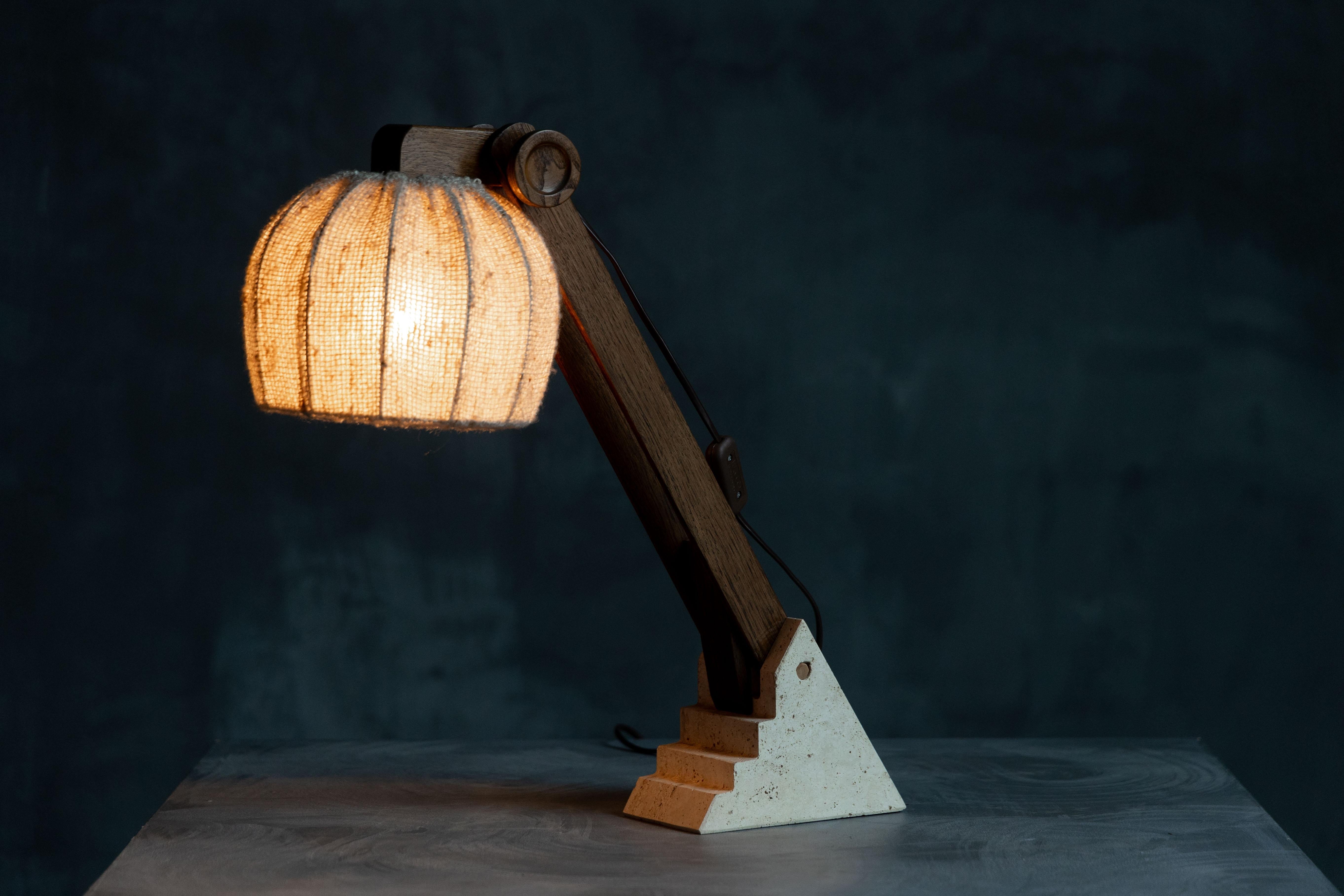 Mid-Century Brutalist Table Lamps, France, 1960s For Sale 9