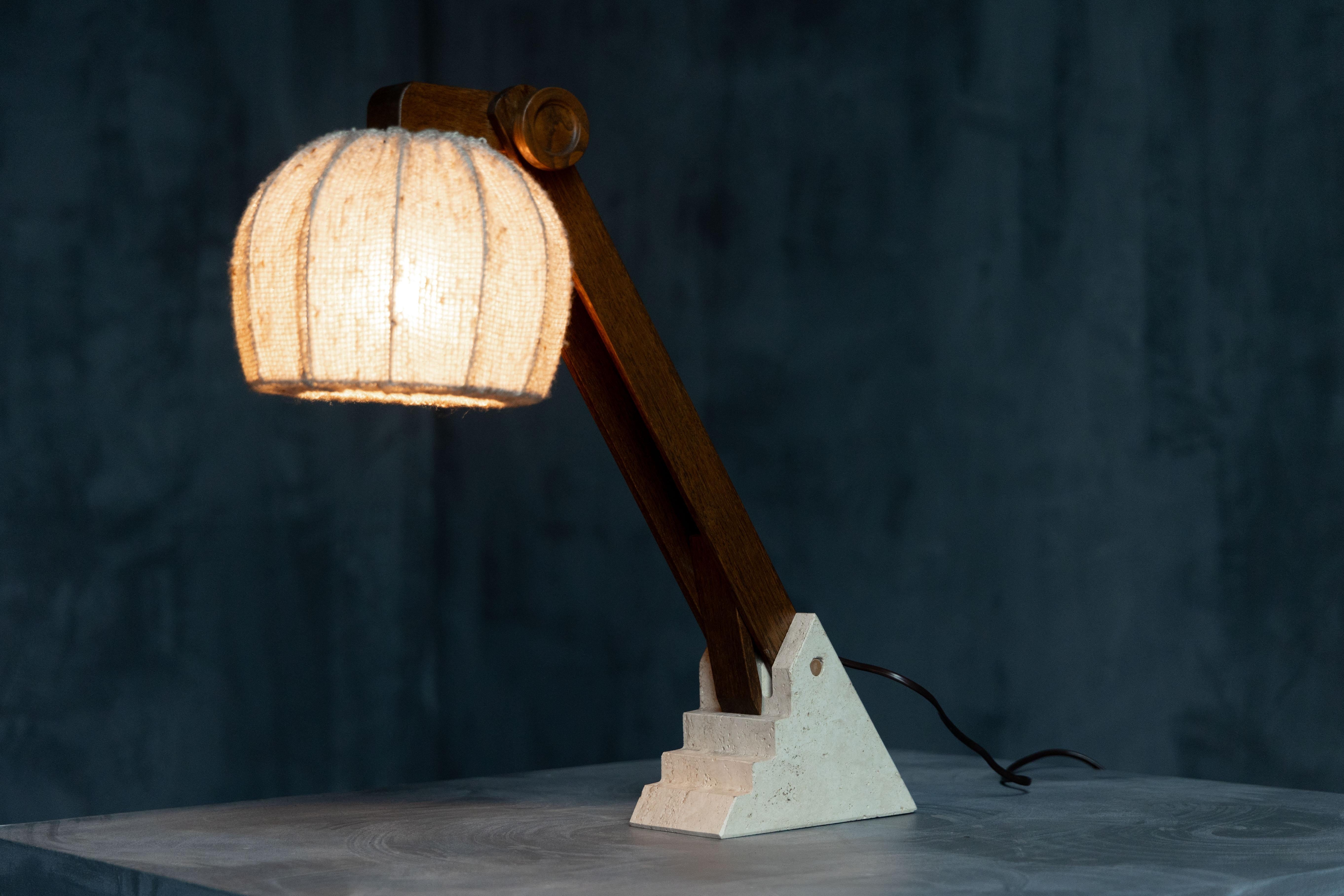 Mid-Century Brutalist Table Lamps, France, 1960s For Sale 11