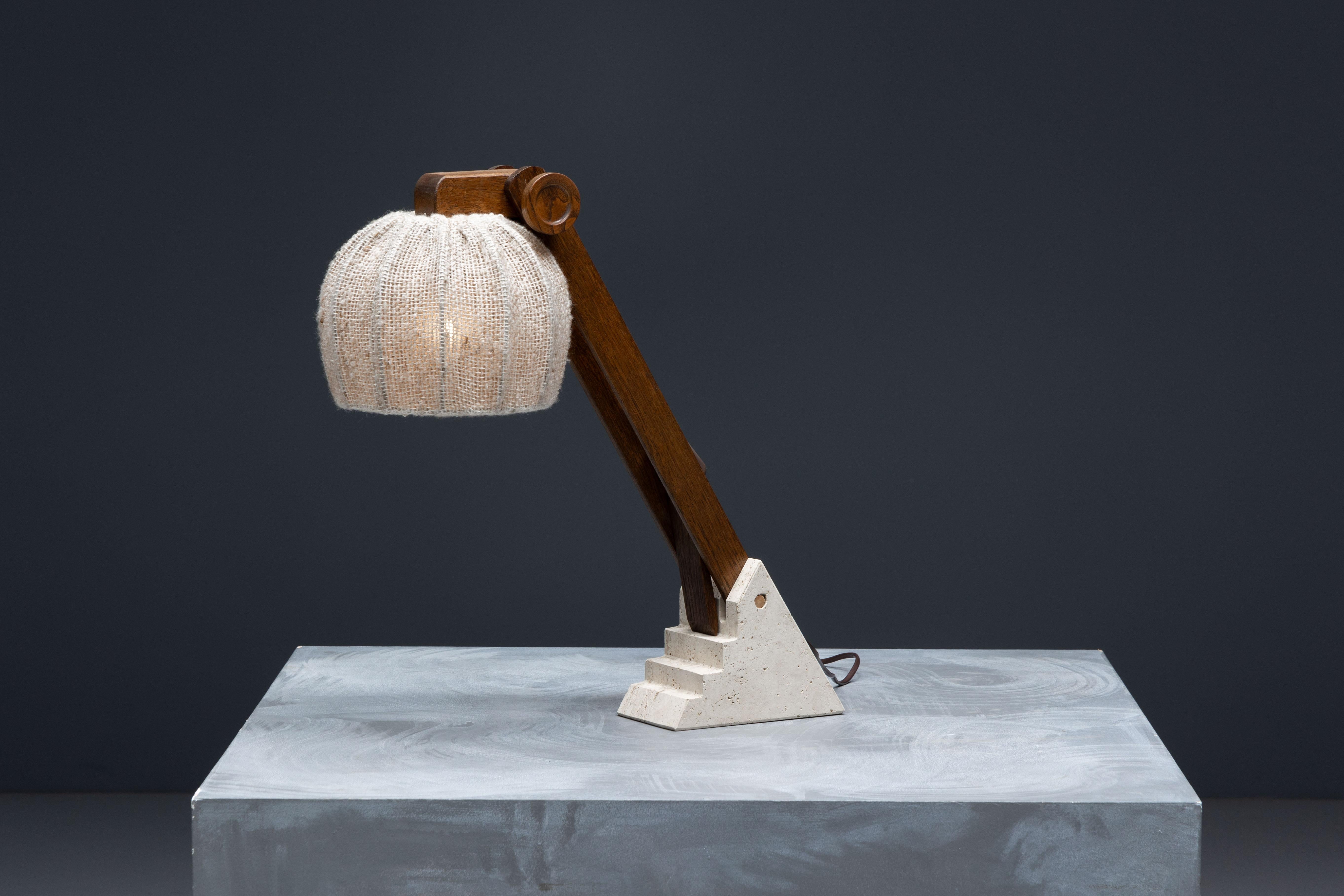 Mid-Century Brutalist Table Lamps, France, 1960s For Sale 1