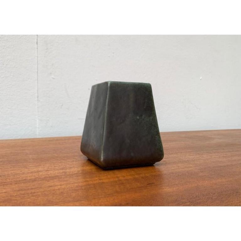 Brutalistische Vase aus der Jahrhundertmitte von BKW Böttger Keramik Wandsbek, Hamburg, 1960er Jahre (Moderne der Mitte des Jahrhunderts) im Angebot