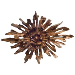 Midcentury Brutalist Wall Sculpture/Light, circa 1960 Midcentury Brutalist Wall Sculpture/Light, circa 1960