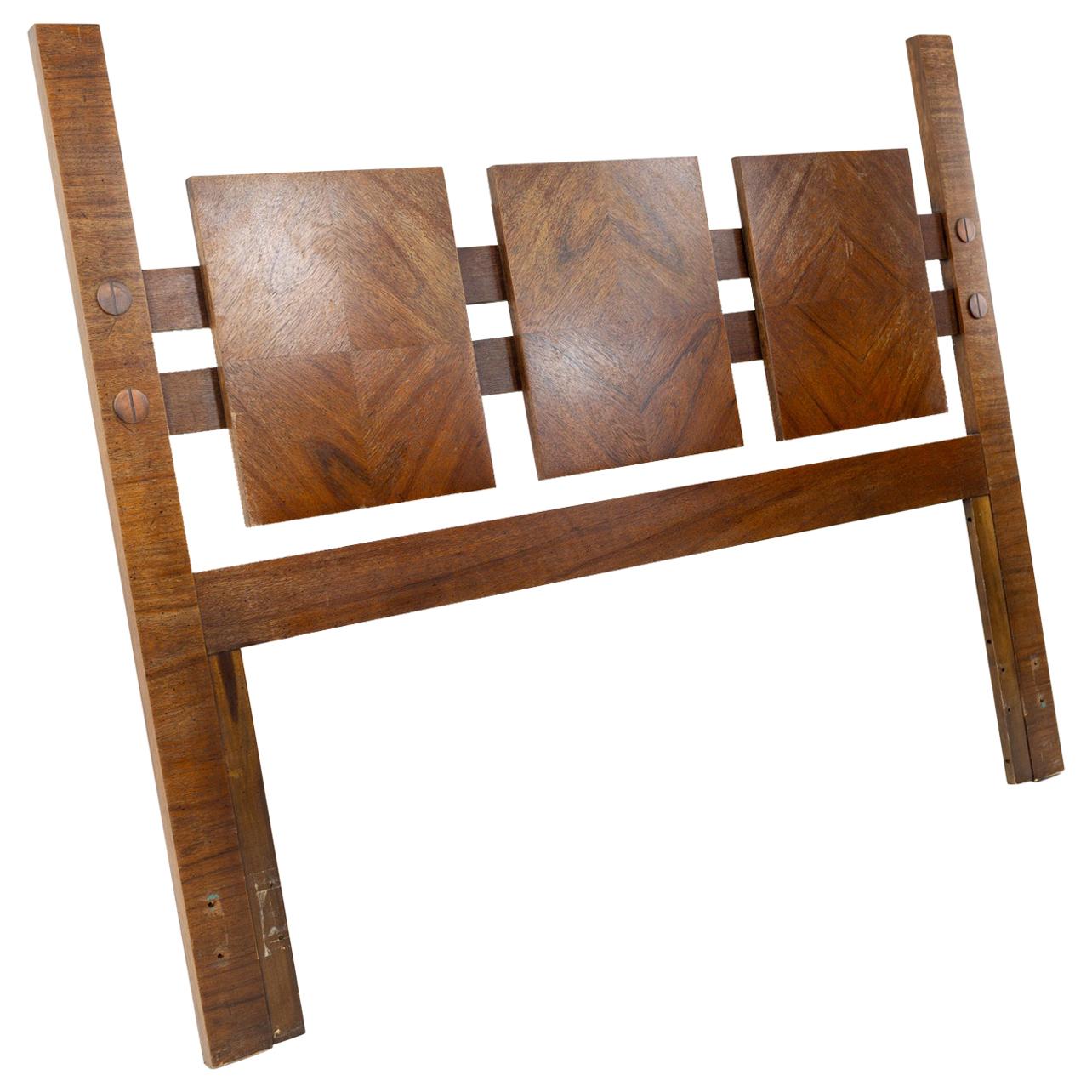 Italian Renaissance Walnut Queen Headboard For Sale at 1stDibs