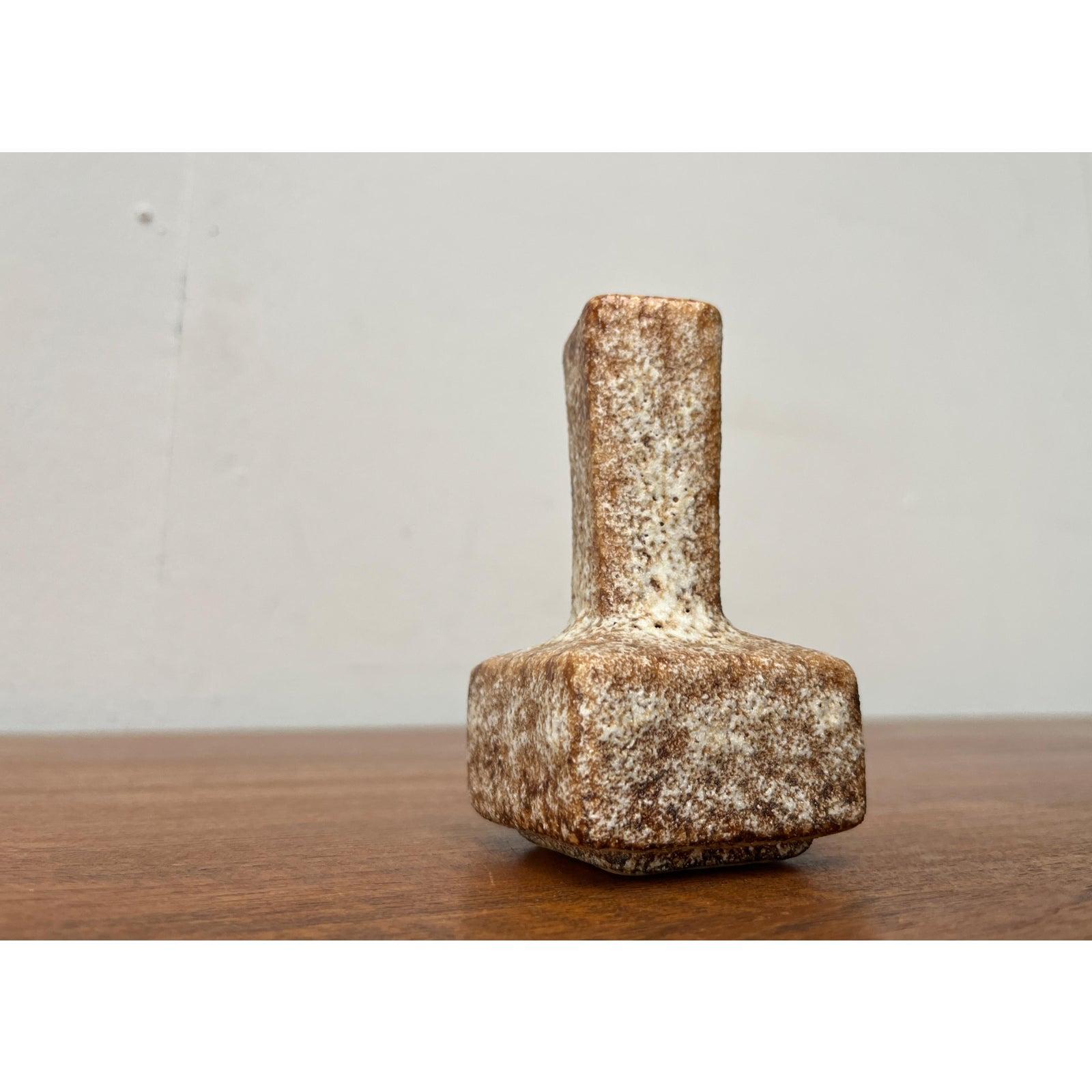 Mid-Century Brutalist West German Pottery Fat Lava Vase, 1960s, in Very Good conditions. Designed 1960 to 1969.

Additional information:
Materials: Ceramic
Color: Beige
Styles: Brutalist, Mid-Century Modern
Country of Origin: Germany
Item Type: