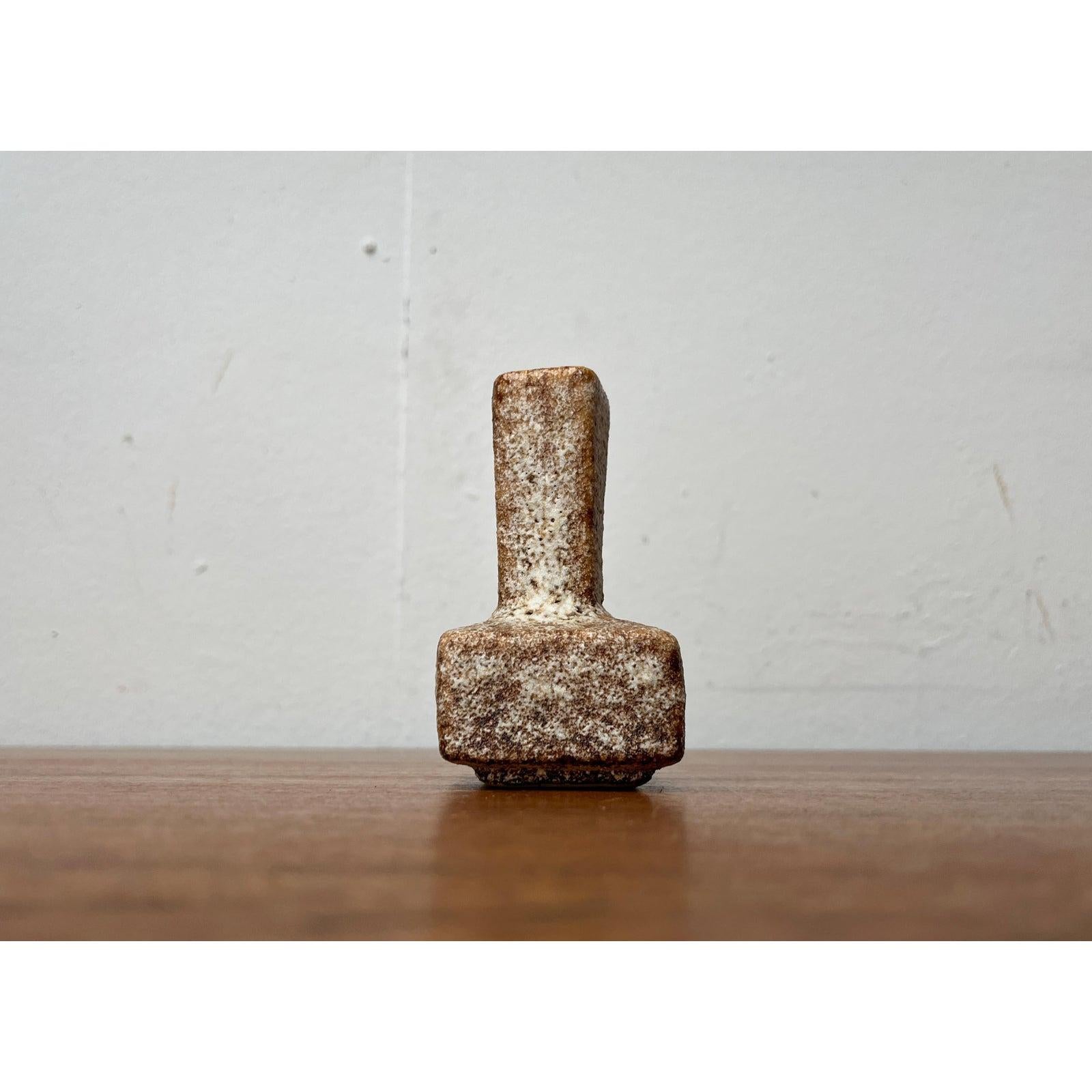 Mid-Century Modern Mid-Century Brutalist West German Pottery Fat Lava Vase, 1960s For Sale