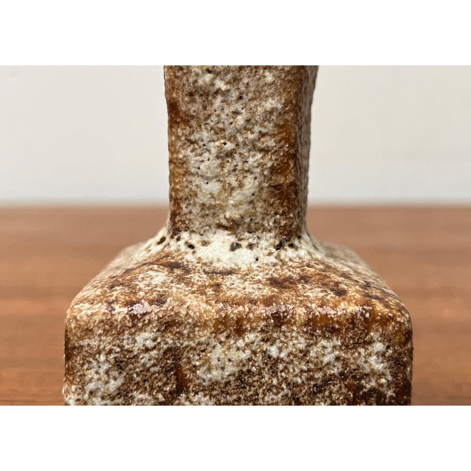 Mid-Century Brutalist West German Pottery Fat Lava Vase, 1960s In Excellent Condition For Sale In Hamburg, DE