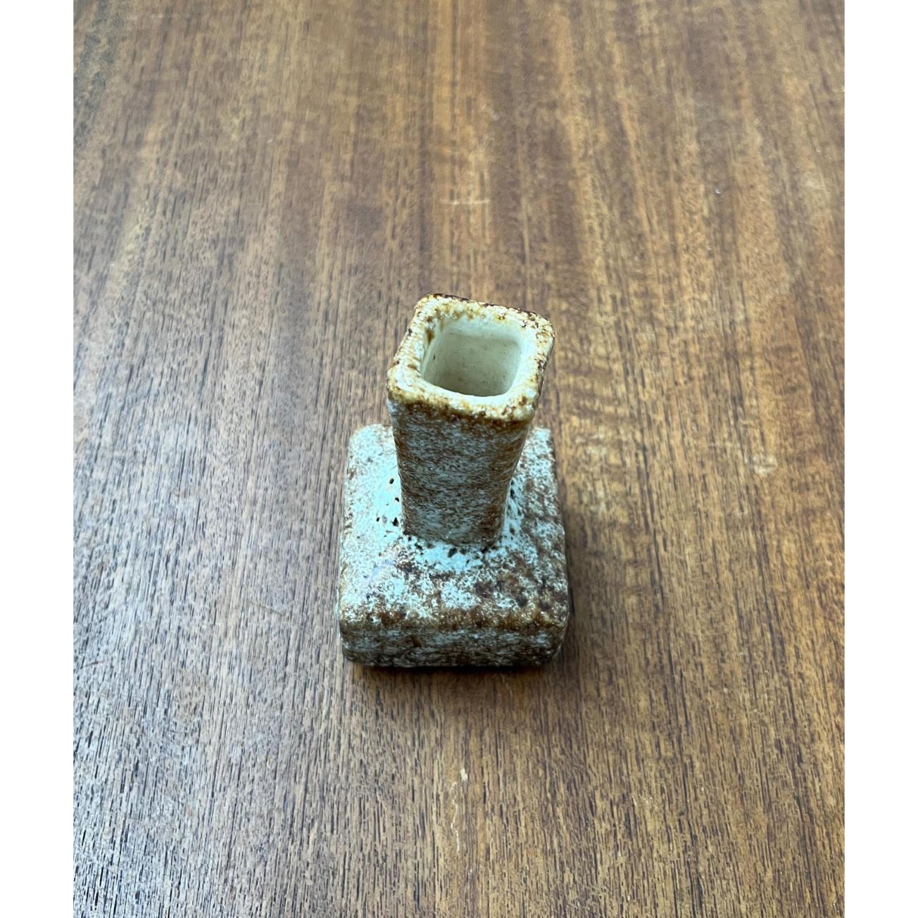 Ceramic Mid-Century Brutalist West German Pottery Fat Lava Vase, 1960s For Sale
