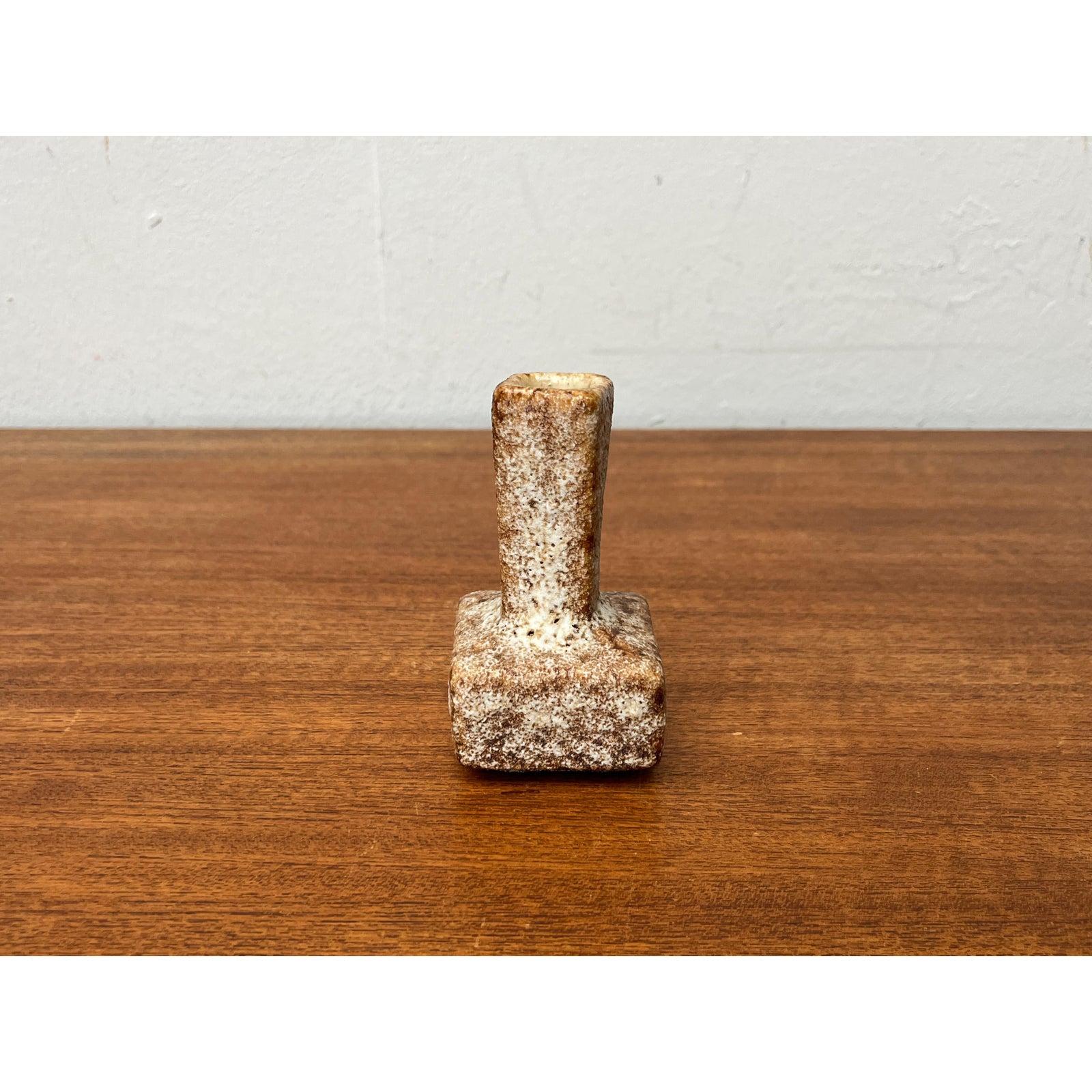 Mid-Century Brutalist West German Pottery Fat Lava Vase, 1960s For Sale 2
