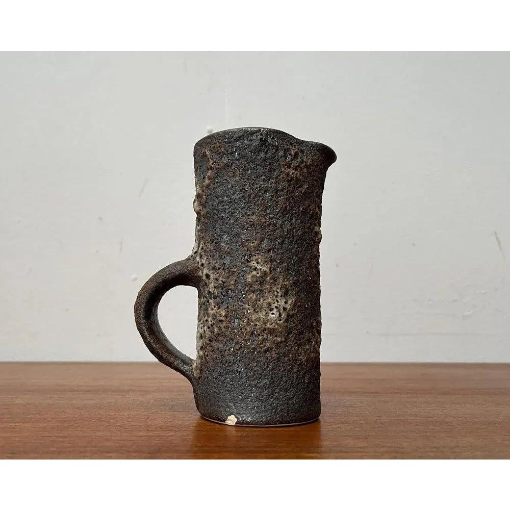Brutalistische West German Pottery WGP Fette Lavakaraffe Vase, 1960er Jahre im Angebot 3