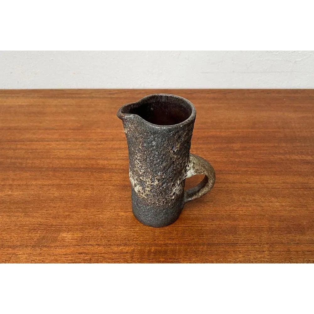 Brutalistische West German Pottery WGP Fette Lavakaraffe Vase, 1960er Jahre im Angebot 4