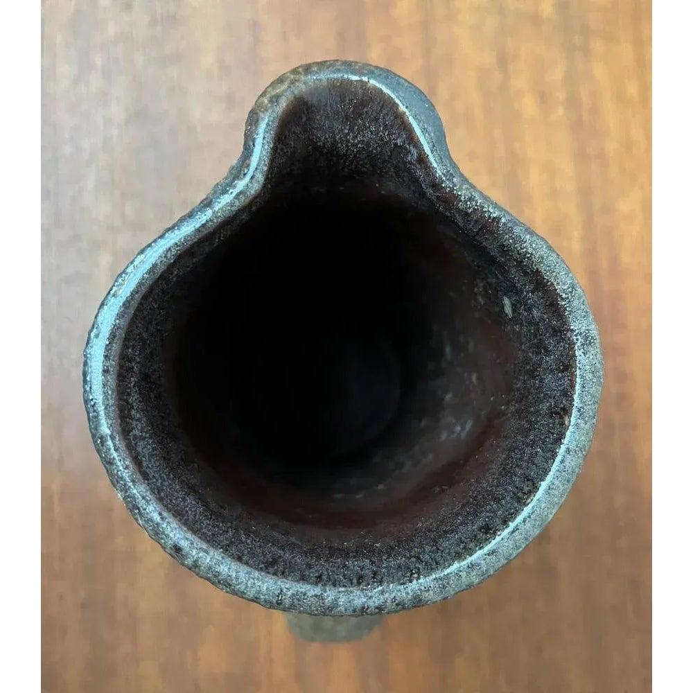 Brutalistische West German Pottery WGP Fette Lavakaraffe Vase, 1960er Jahre im Angebot 5