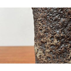 Mid-Century Brutalist West German Pottery WGP Fat Lava Carafe Vase, 1960s