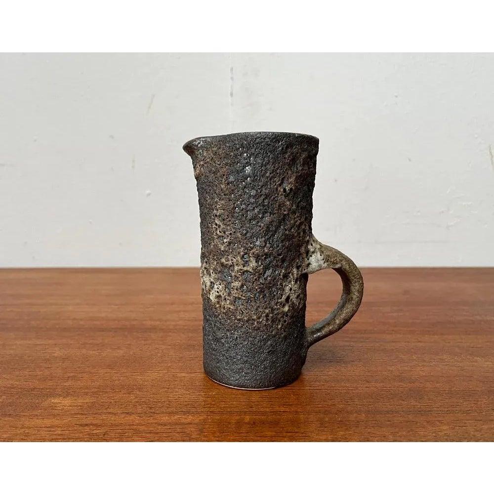 Brutalistische West German Pottery WGP Fette Lavakaraffe Vase, 1960er Jahre (Brutalismus) im Angebot