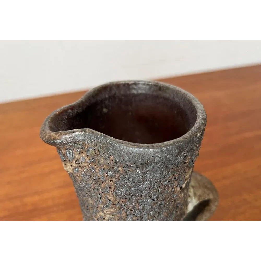 Brutalistische West German Pottery WGP Fette Lavakaraffe Vase, 1960er Jahre (Deutsch) im Angebot