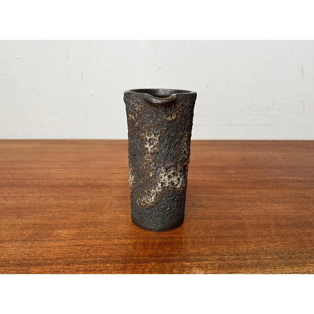 Brutalistische West German Pottery WGP Fette Lavakaraffe Vase, 1960er Jahre (20. Jahrhundert) im Angebot