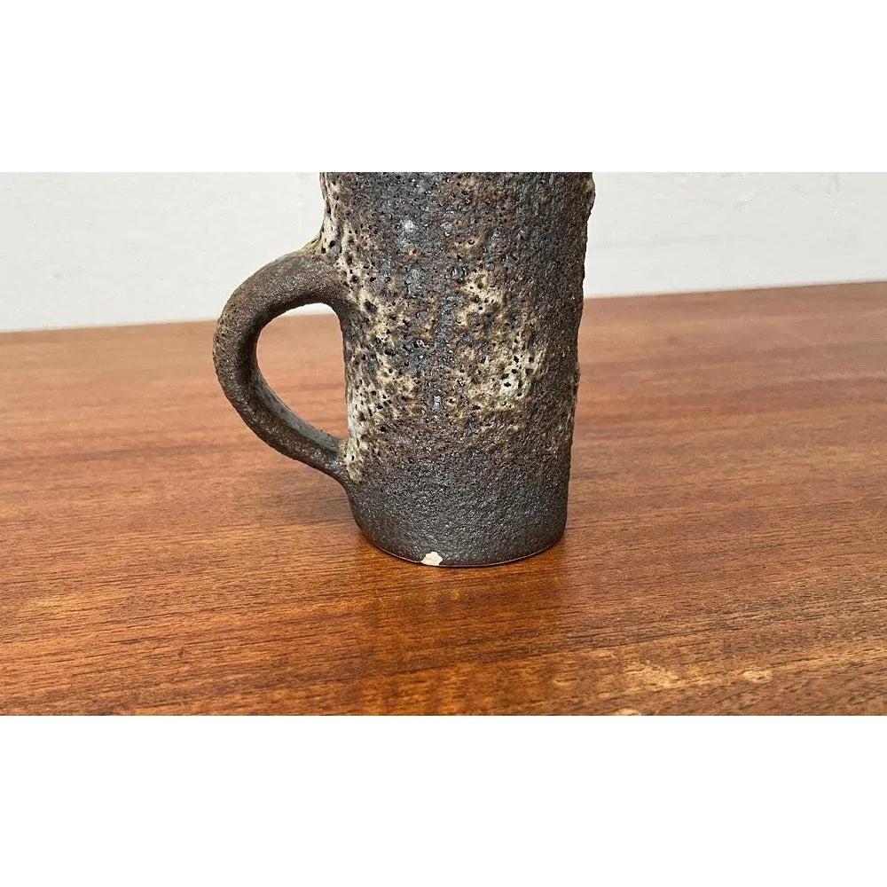 Brutalistische West German Pottery WGP Fette Lavakaraffe Vase, 1960er Jahre (Keramik) im Angebot