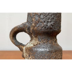 Brutalistische West German Pottery WGP Fat Lava Vase, 1960er Jahre
