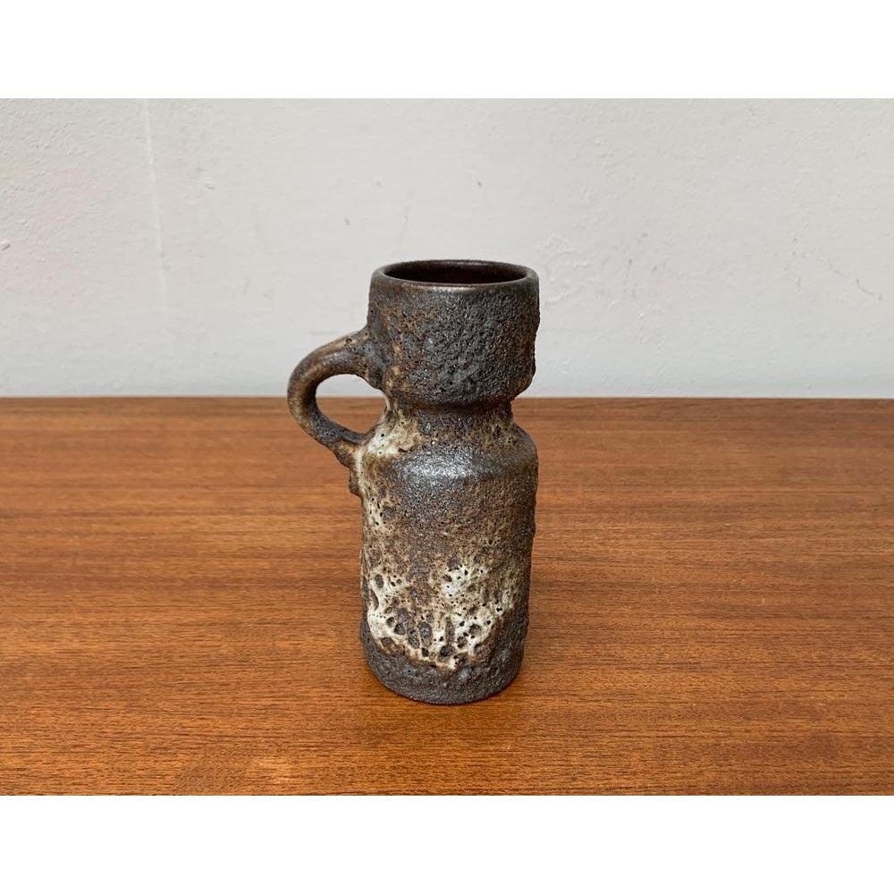 Ceramic Mid-Century Brutalist West German Pottery WGP Fat Lava Vase, 1960s For Sale