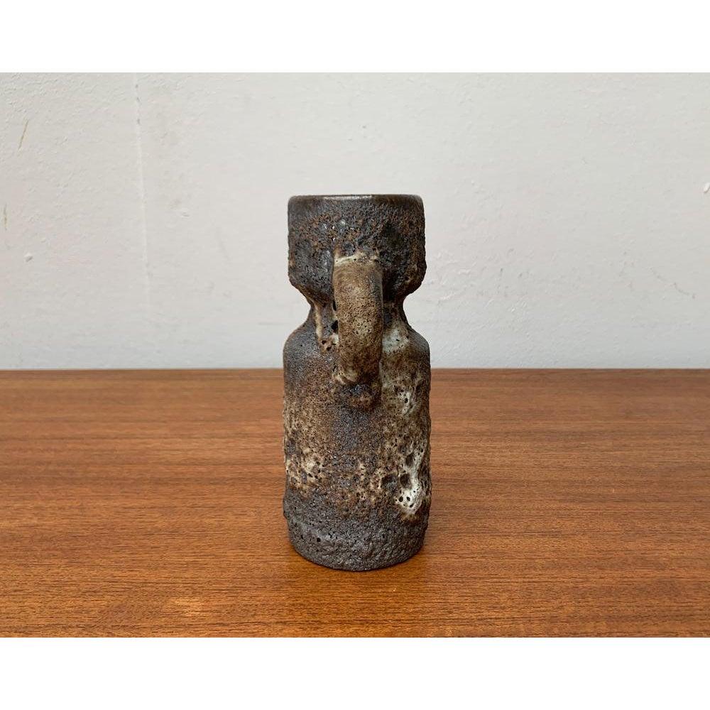 Mid-Century Brutalist West German Pottery WGP Fat Lava Vase, 1960s For Sale 3