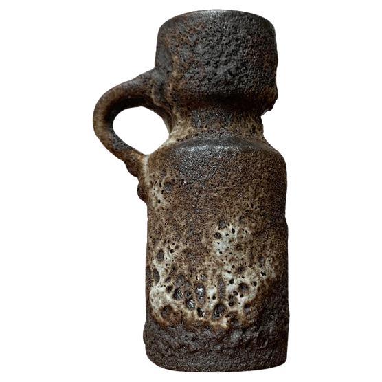 Brutalista de mediados de siglo West German Pottery Jarrón de lava gorda WGP, años 60