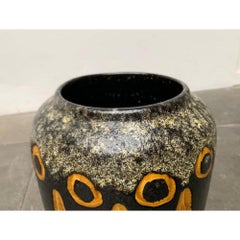 Mid-Century Brutalist West German Pottery WGP Floor Vase from Scheurich, 1960s