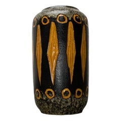 Mid-Century Brutalist West German Pottery WGP Floor Vase from Scheurich, 1960s