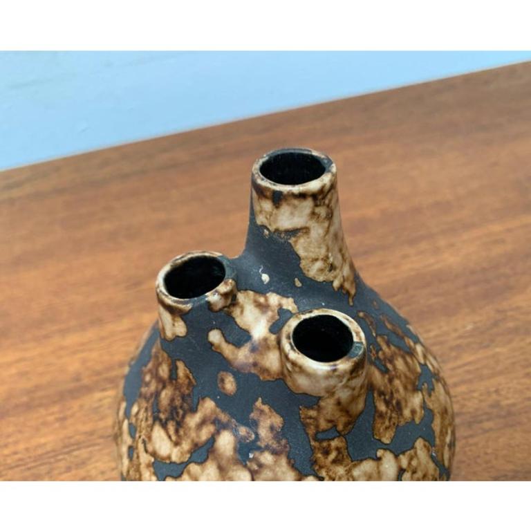 Mid-Century Brutalist WGP Pottery Model 25 Vase from Pan Keramik (P-Keramik), West Germany, 1960s, in Very Good conditions. Designed 1960 to 1969 official proof of authenticity such as vintage catalogs, designer records.

Additional