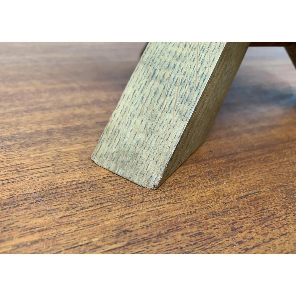 Brutalistischer Holz-Kerzenhalter aus der Jahrhundertmitte, 1960er Jahre im Angebot 7
